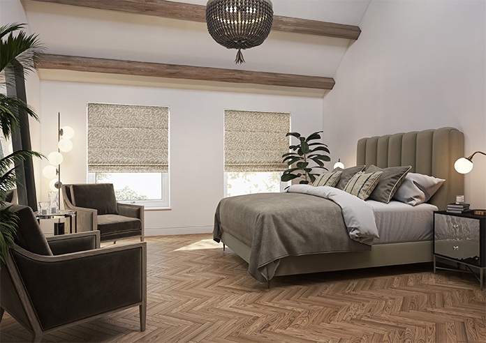 Trailing Vines, Vintage Brown - Roman Blind - Image 6